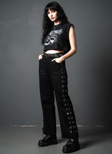 New Black Wide Leg Trousers