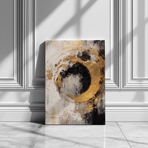 Abstract gold black - abstract,