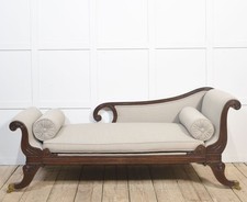 Regency rosewood chaise lounge - chaise,