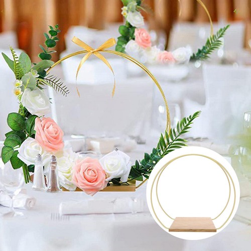 Metal floral hoop - floral,