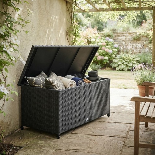 270l rattan garden - garden, box