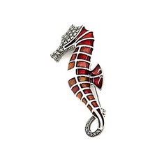 Seahorse Brooch Pin 925