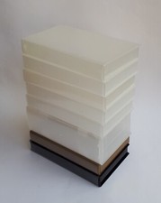 Lot 8 x VHS Video Tape Hard Storage Cases Clear Black Gold (7 Single + 1 Double)