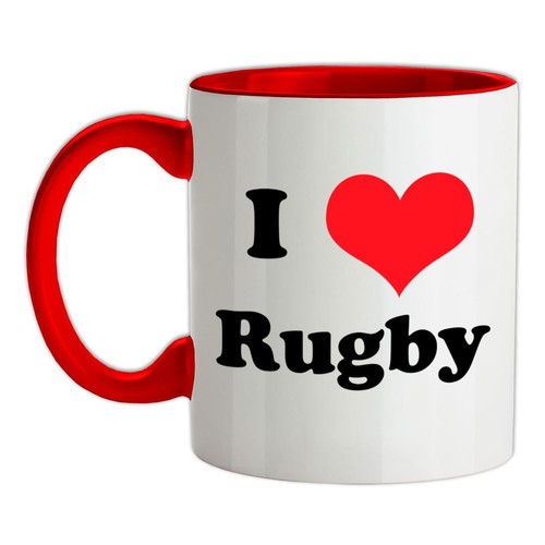 Love rugby ceramic mug - rugby,