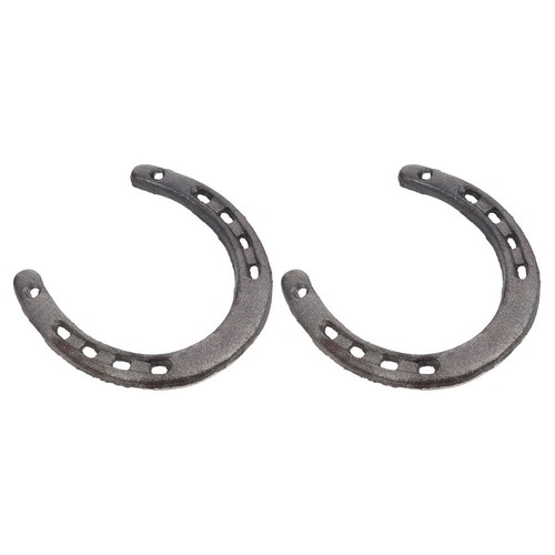 2pcs cast iron wall horseshoe - iron,