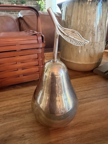 Vintage brass bell pear - brass,