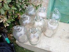8 X Demijohn Clear Glass 5L