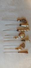 Assortment Of Faux Pearl Vintage Hat Pins And Two Stick Pins