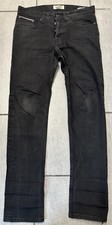 Naked & Famous Weird Guy Black Cobra Stretch Selvedge Raw Denim Jeans 32