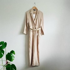 Zara Beige Satin Effect Wide