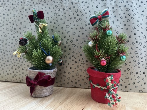 Mini xmas trees christmas - xmas,