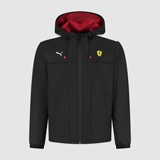 Scuderia Ferrari F1 Official Unisex Rain Jacket PUMA Black 2025 Free UK Shipping