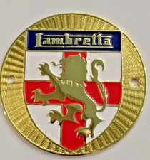 Lambretta  Brass St George Concessionaires Legshield Badge