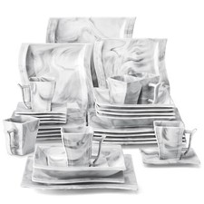 MALACASA 30-Pieces Porcelain