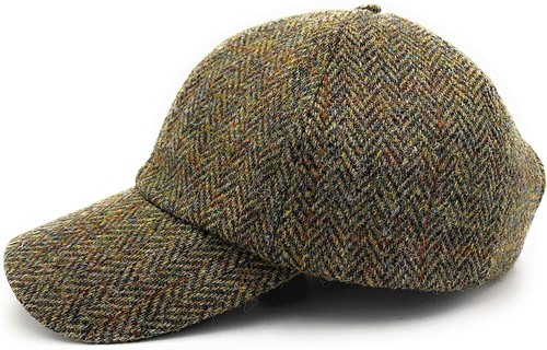 Harris tweed brown - brown, herringbone