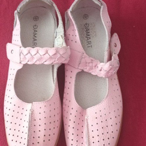 Damart pink leather flat - leather,