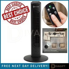 28" BLACK TOWER FAN