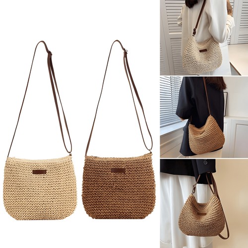 Womens straw crossbody bag - womens,