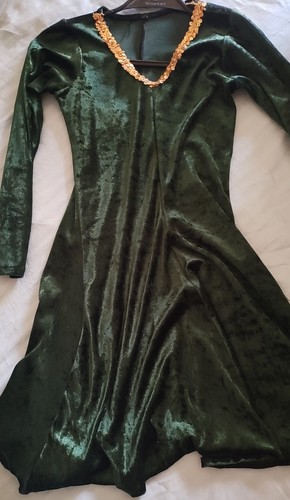 Green velour child - child's, irish