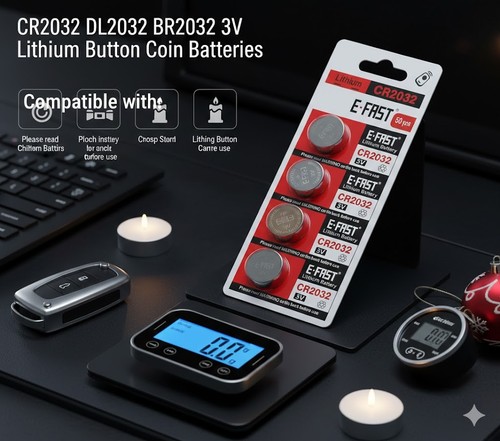 10x branded lithium coin - 3v,