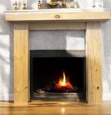 Solid Beam Rustic Bespoke Fire Surround