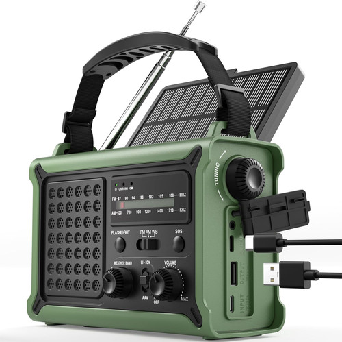 Rocam wind radio - wind-up, solar