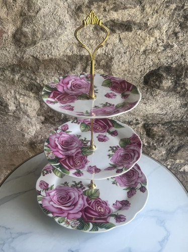 Tier floral rose cake - tier,