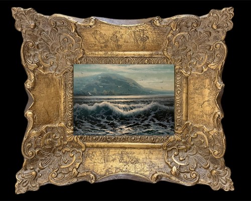 Framed original oil - framed,