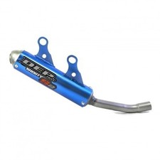 Yamaha YZ250 DEP Exhaust Blue Shorty Silencer YZ 250 Fits Years 2002 to 2025