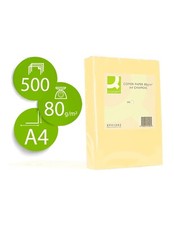 Q CONNECT Cream Coloured Paper A4 80gsm 500 Sheets CHAMOIS - FREE 24H DELIVERY
