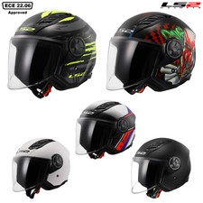 LS2 OF616 AIRFLOW II OPEN FACE ECE22.06 MOTORCYCLE CRASH HELMET RUSH HAPPY DREAM