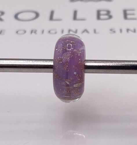 Trollbeads ooak pink gold dust - trollbeads,
