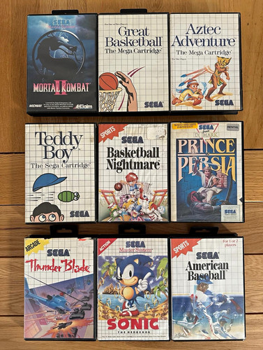 Sega master system game - system, 9
