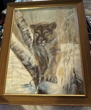 Mountain Lion Oil Painting By
