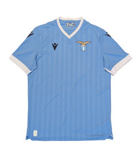 Authentic Lazio 2021/2022 Macron Home Football Shirt Size Large