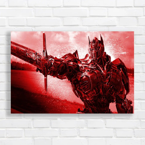 Futuristic robot warrior red - robot,