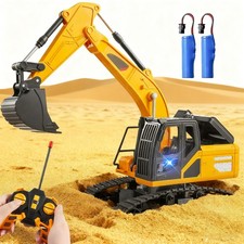 Remote Control Excavator RC Digger Tractor Toys for Boys, 2.4Ghz RC Excavator To