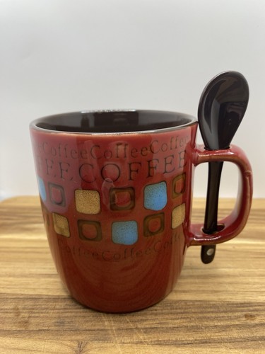 Retro style red coffee - retro-style,