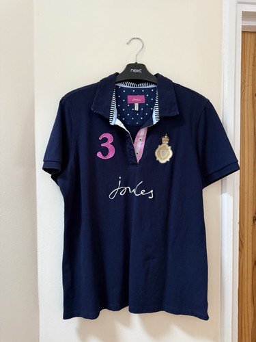 Joules ladies polo shirt navy - ladies,