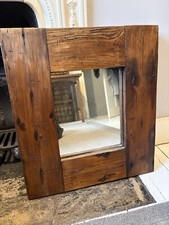 Rustic Scaffold Plank Wooden Mirror 