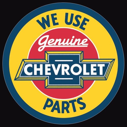 Genuine chevrolet round sign - genuine,