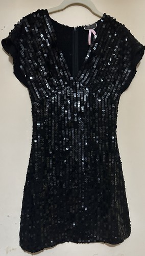 Lipsy black sequin - black,