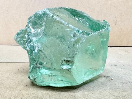 Vintage green glass cullet - glass,