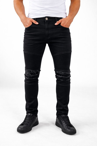 Men black slim - black,