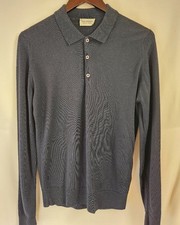 Mens JOHN SMEDLEY DARK BLUE L/SLEEVE SWEATSHIRT UKM- CG B80