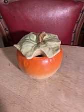 Vintage Cortendorf Germany 1960's Fruit shaped sugar, jam pot with lid.