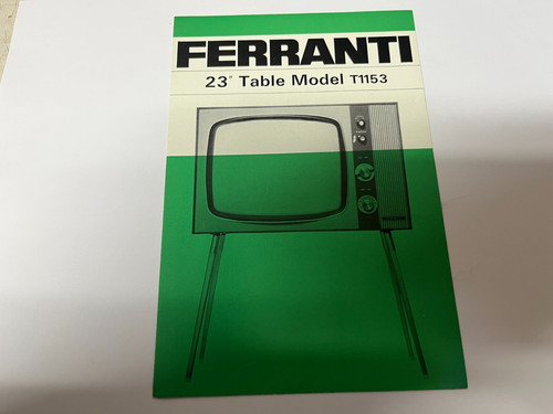 Ferranti table model - ferranti,