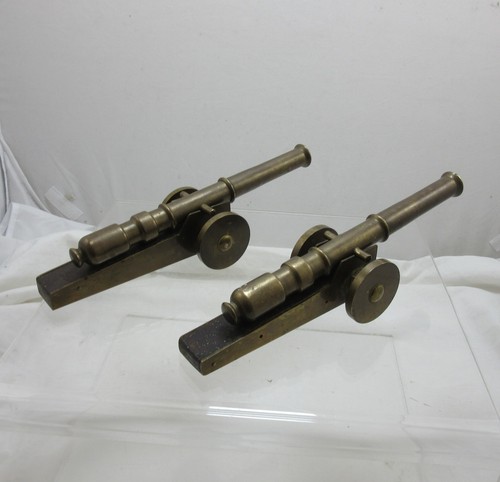 Pair vintage solid brass - of,