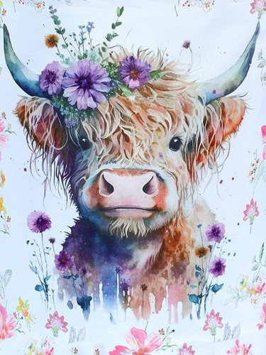 Hkliopu highland cow - highland, diamond