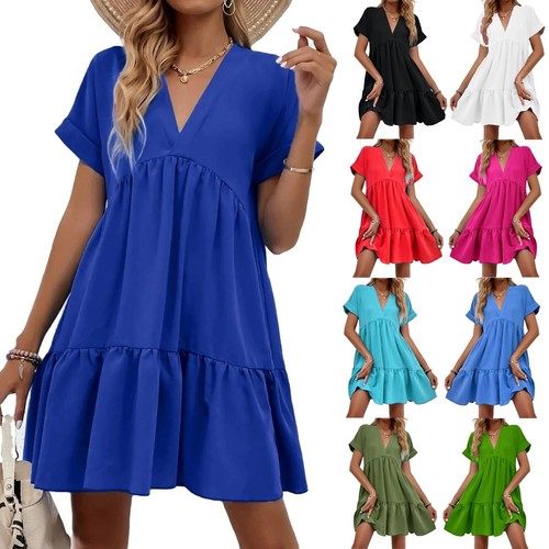 Women italian neck - v-neck, smock